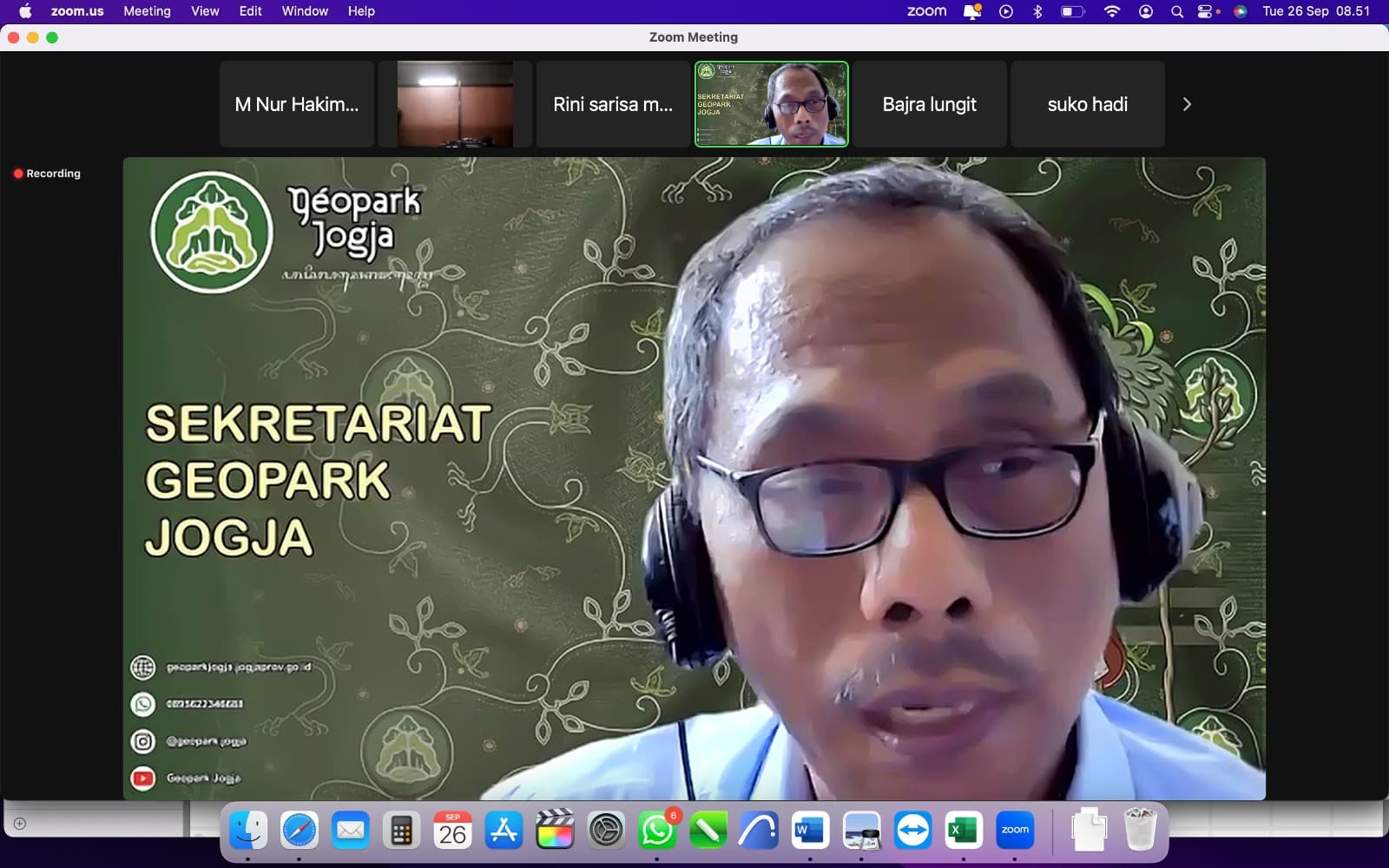 Sosialisasi Geopark Jogja dan Geoproduk