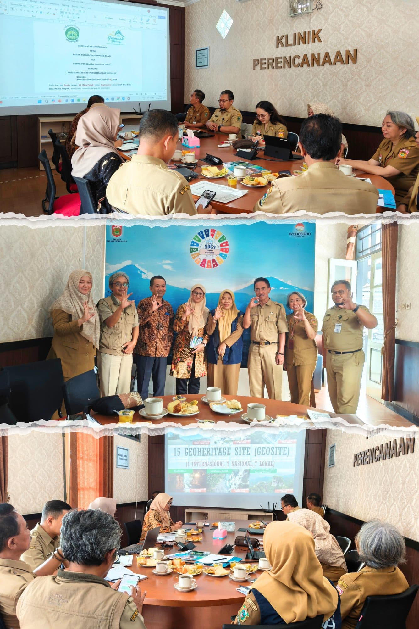 Koordinasi Persiapan Kemitraan antara Geopark Jogja dan Geopark Dieng 