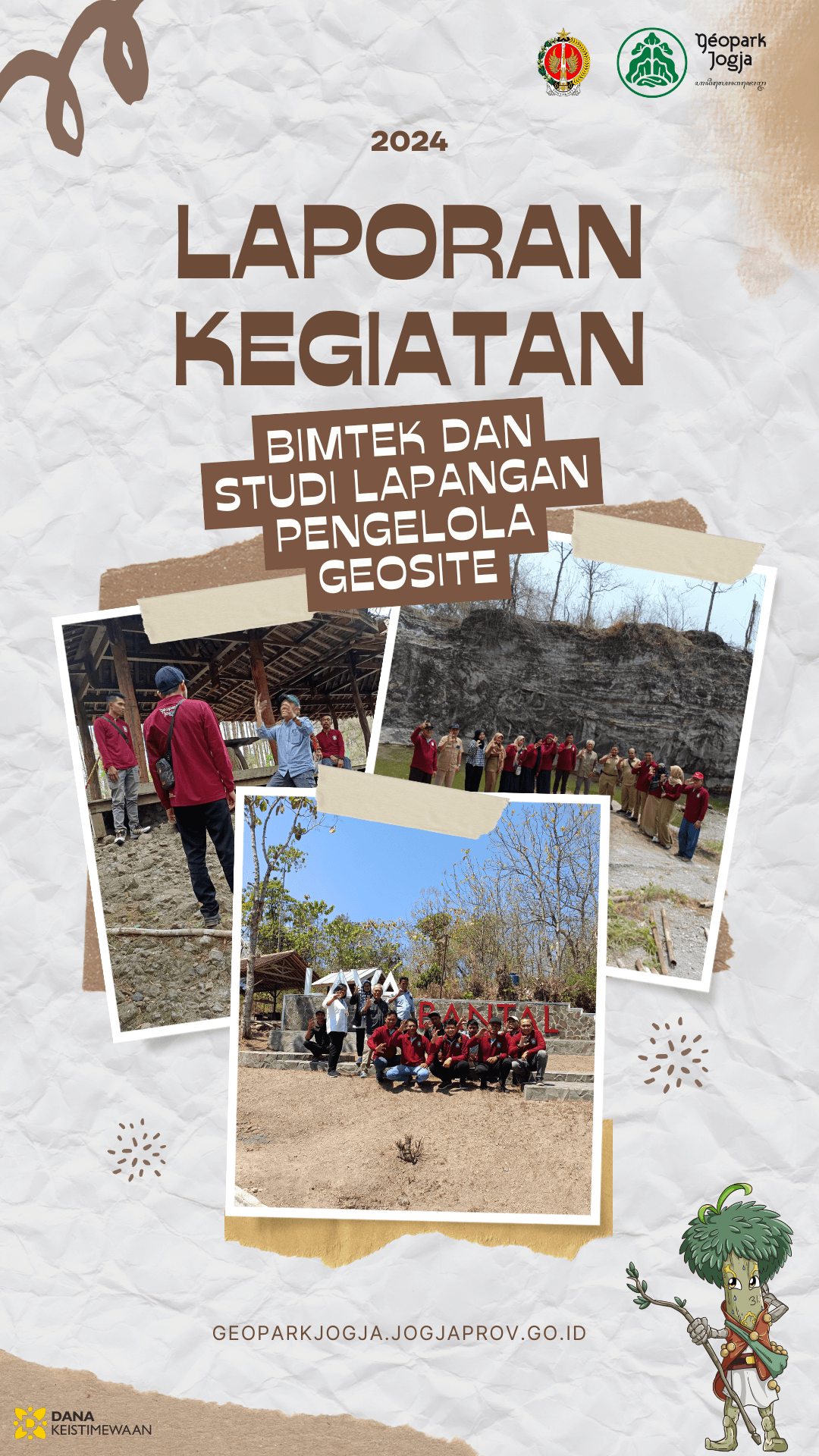 Kegiatan BIMTEK dan Studi Lapangan Pengelola Geosite 2024
