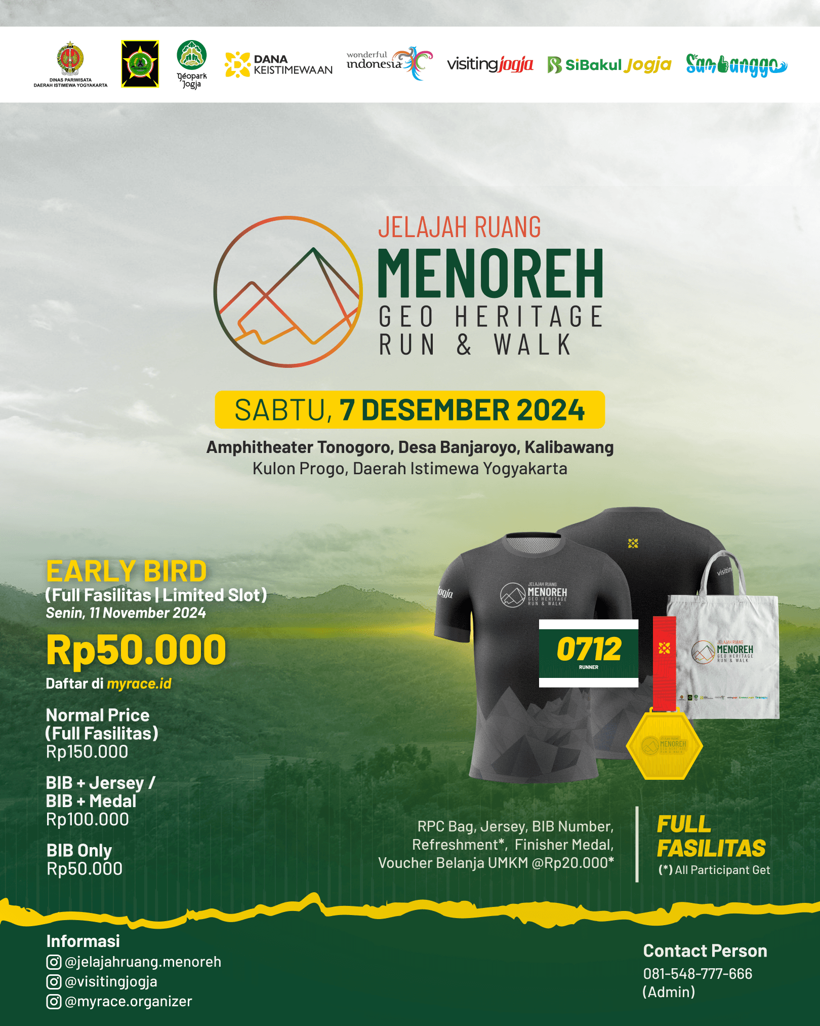 JELAJAH RUANG MENOREH GEO HERITAGE RUN & WALK