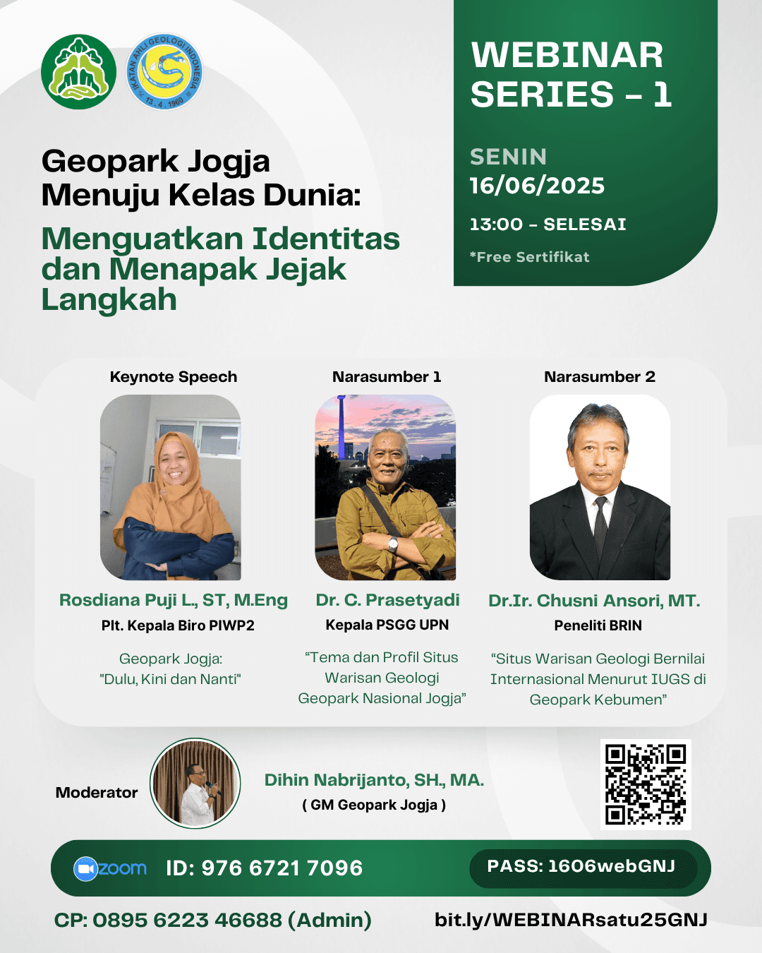 Webinar Series-1 : Geopark Jogja Menuju Kelas Dunia 