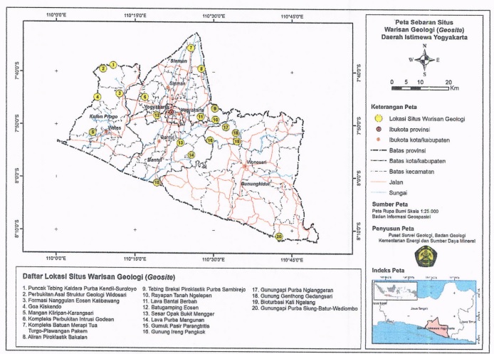 Artikel : 20 Warisan Geologi (Geoheritage) di Daerah Istimewa Yogyakarta. image